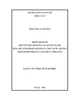Định tội danh đối với tội lợi dụng các quyền tự do dân chủ xâm phạm lợi ích của Nhà nước, quyền, lợi ích hợp pháp của tổ chức, công dân
