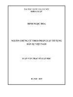 Nguồn chứng cứ theo pháp luật tố tụng dân sự Việt Nam