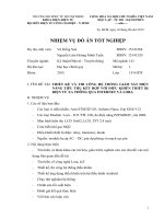 Luận Văn Thiết kế và thi công hệ thống giám sát điện năng tiêu thụ kết hợp với điều khiển thiết bị điện từ xa thông qua Internet và Lora