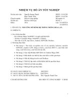 Đồ án tốt nghiệp  thi công mô hình hệ thống trồng hoa lan 