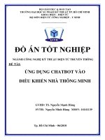 Luận Văn Ứng dụng Chatbot vào điều khiển nhà thông minh