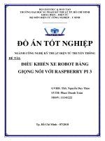 Luận Văn Điều khiển xe Robot bằng giọng nói với Raspberry Pi 3