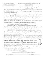 Đề KSCL đội tuyển HSG vật lí 12 năm 2019 2020 trường yên lạc 2 vĩnh phúc 