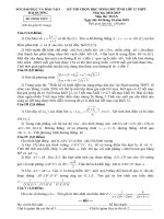 Đề thi HSG tỉnh toán 12 THPT năm 2018 2019 sở GDĐT hải dương 