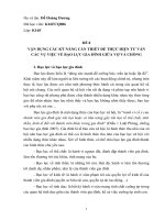 VẬN DỤNG CÁC KỸ NĂNG CẦN THIẾT ĐỂ THỰC HIỆN TƯ VẤN CÁC VỤ VIỆC VỀ BẠO LỰC GIA ĐÌNH GIỮA VỢ VÀ CHỒNG
