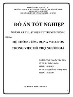 Luận Văn Ứng dụng Wear OS trong việc hỗ trợ người già