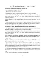 Câu hỏi ôn tập Pháp luật đại cương (có trả lời tham khảo)