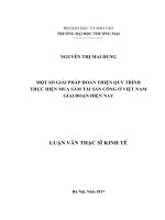 Luận văn thạc sỹ - Một số giải pháp hoàn thiện quy trình thực hiện mua sắm tài sản công ở Việt Nam trong giai đoạn hiện nay