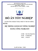 Đồ án tốt nghiệp  hệ thống giám sát nông nghiệp bằng công nghệ iot 