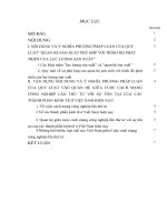 Bài tập lớn môn Những nguyên lý cơ bản của chủ nghĩa Mác lênin 1  Triết 1   9 điểm