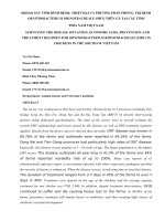KHẢO SÁT TÌNH HÌNH BỆNH, THIỆT HẠI VÀ PHƯƠNG PHÁP PHÒNG, TRỊ BỆNH ORNITHOBACTERIUM RHINOTRACHEALE (ORT) TRÊN GÀ TẠI CÁC TỈNH PHÍA NAM VIỆT NAM