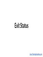 036 exit statuses and return codes kho tài liệu training 