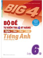 Bộ đề tự kiểm tra 4 kỹ năng tiếng anh 6   tập 1