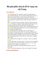 Bài giải phần chuyên đề từ vựng của chị đỗ trang 