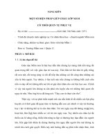 SKKN MẦM NON MỘT SỐ BIỆN PHÁP GIÚP CHÁU LỚP MẦM CÓ THÓI QUEN TỰ PHỤC VỤ