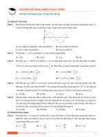109 bài tập chọn lọc điện xoay chiều