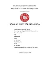Báo cáo thực tập giữa khóa ĐHNT