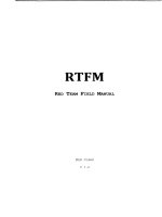 rtfm red team field manual tủ tài liệu training 