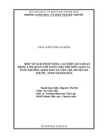 SKKN một số giải pháp nâng cao hiệu quả hoạt động làm quen với toán cho trẻ mẫu giáo 3   4 tuổi trường mầm non tân lập, huyện bá thước, tỉnh thanh hóa 
