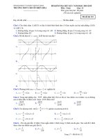 Tổng hợp đề thi toán học kì 1 lớp 11 có đáp án