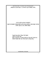 SKKN một số biện pháp rèn kĩ năng sống cho học sinh lớp 2 qua các môn học 