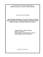 SKKN một số phương pháp nâng cao chất lượng cho trẻ mẫu giáo 5 6 tuổi làm quen với tác phẩm văn học ở trường mầm non lâm xa 