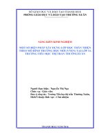 SKKN một số biện pháp xây dựng lớp học thân thiện theo mô hình trường học mới (VNEN) 