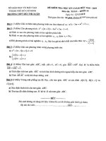 Tổng hợp đề thi toán học kì 1 lớp 10 có đáp án