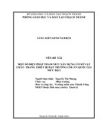 SKKN một số BIỆN PHÁP THAM mưu xây DỰNG cơ sở vật CHẤT  TRANG THIẾT bị đạt TRƯỜNG CHUẨN QUỐC GIA mức độ i 