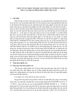 NHÂN TỐ TĐỘNG TỚI KHẢ NĂNG TIẾP CẬN TÍN DỤNG CHÍNH THỨC CỦA HỘ GIA ĐÌNH NÔNG THÔN VIỆT NAM