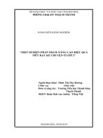 SKKN một số biện pháp nhằm nâng cao hiệu quả tiết dạy kể chuyện ở lớp 2 