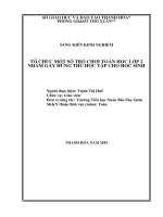 SKKN tổ chức một số trò chơi toán học lớp 2 nhằm gây hứng thú học tập cho học sinh 