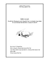 Tiểu luận Chuyên viên phương án xử lý hành vi bạo hành trẻ em