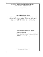 SKKN một số biện pháp nhằm nâng cao hiệu quả giáo dục giới tính cho học sinh lớp 5 