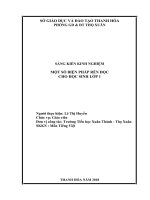 SKKN một số biện pháp rèn đọc cho học sinh lớp 1 