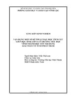 SKKN một số biện pháp nhằm nâng cao chất lượng dạy học giải toán tỉ số phần trăm cho học sinh lớp 5a trường tểu học vĩnh thành  