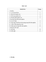 SKKN một số biện pháp giáo dục và bảo vệ môi trường cho học sinh tiểu học 