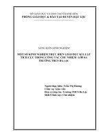 SKKN một số kinh nghiệm thực hiện giáo dục kỉ luật tích cực trong công tác chủ nhiệm học sinh lớp 8a trường THCS đa lộc 