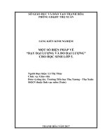 SKKN một số biện pháp về dạy đại lượng và đo đại lượng cho học sinh lớp 5  