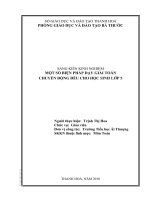 SKKN một số biện pháp dạy toán chuyển động đều cho học sinh lớp 5 trường TH ái thượng  bá thước 