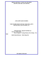 SKKN một số BIỆN PHÁP GIÚP học SINH lớp 4, lớp 5 rèn kĩ NĂNG làm văn MIÊU tả 