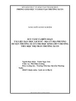 SKKN sưu tầm và biên soạn tài liệu dạy học lịch sử  địa lí địa phương huyện thường xuân cho học sinh lớp 5 trường tiểu học thị trấn thường xuân 