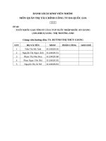 TIỂU LUẬN NHÓM XUẤT KHẨU GẠO TÍM ST CỦA CTCP XUẤT NHẬP KHẨU AN GIANG(ANGIMEX) SANG  THỊ TRƯỜNG ANH