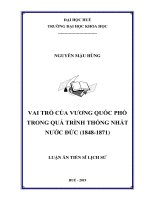 Vai trò của vương quốc phổ trong quá trình thống nhất nước đức (1848 1871)