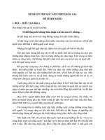 BỘ ĐỀ ÔN THI NGỮ VĂN THPT QUỐC GIA