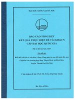 Biến đổi xã hội và văn hóa ở làng công giáo từ sau đổi mới đến nay (nghiên cứu trường hợp làng thạch bích, xã bích hòa, huyện thanh oai, hà nội) 