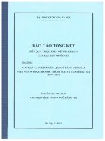 Đào tạo và nghiên cứu lịch sử đảng cộng sản việt nam ở ĐGQG hà nội, thành tựu và vấn đề đặt ra (1974   2014) 