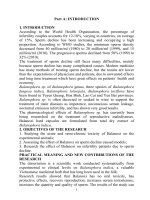 Nghiên cứu tính an toàn và tác dụng của viên nang balanoxi trên thực nghiệm và lâm sàng ở bệnh nhân suy giảm tinh trùng tt tiếng anh 