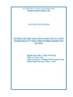 SKKN hướng dẫn học sinh lớp 8 phân tích đa thức thành nhân tử theo định hướng nghiên cứu bài học 