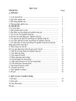 SKKN tổ chức các hoạt động trải nghiệm sáng tạo trong dạy học ngoại khóa môn địa lí ở trường THPT quảng xương 4 